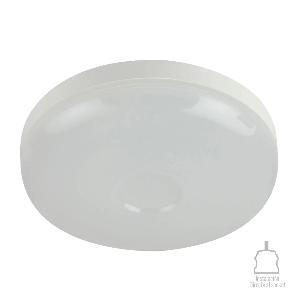 Foco Circular LED, 12 W, Luz de Día, Base E27