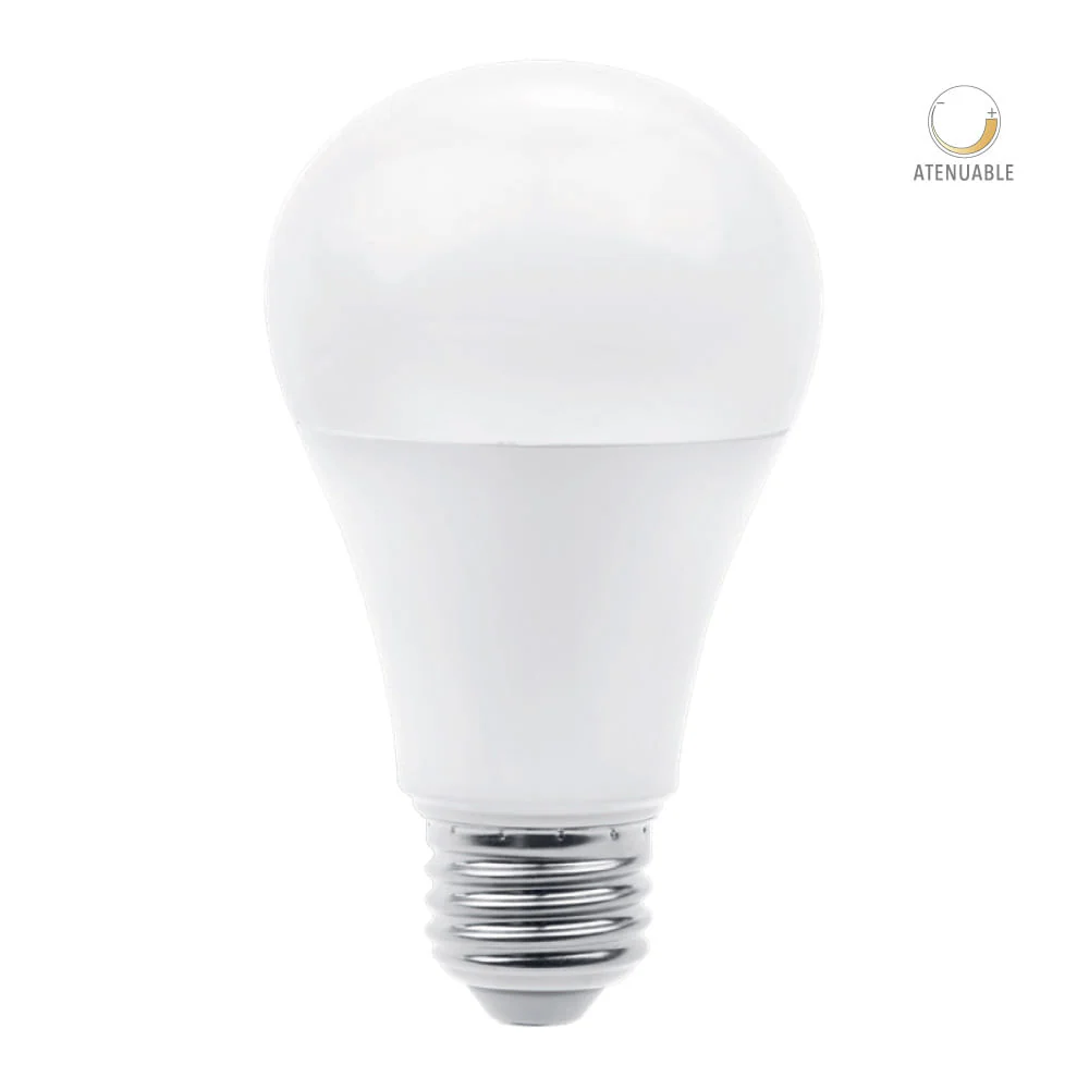 Foco LED A19, 13 W, Luz de Día, Base E27, Atenuable