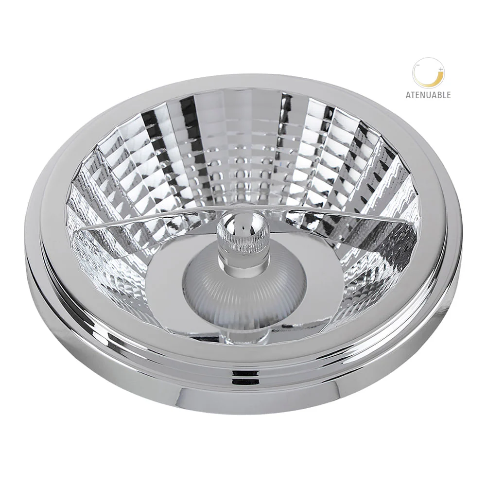 Foco LED atenuable tipo AR111, 15 W, Luz de día, Base G53