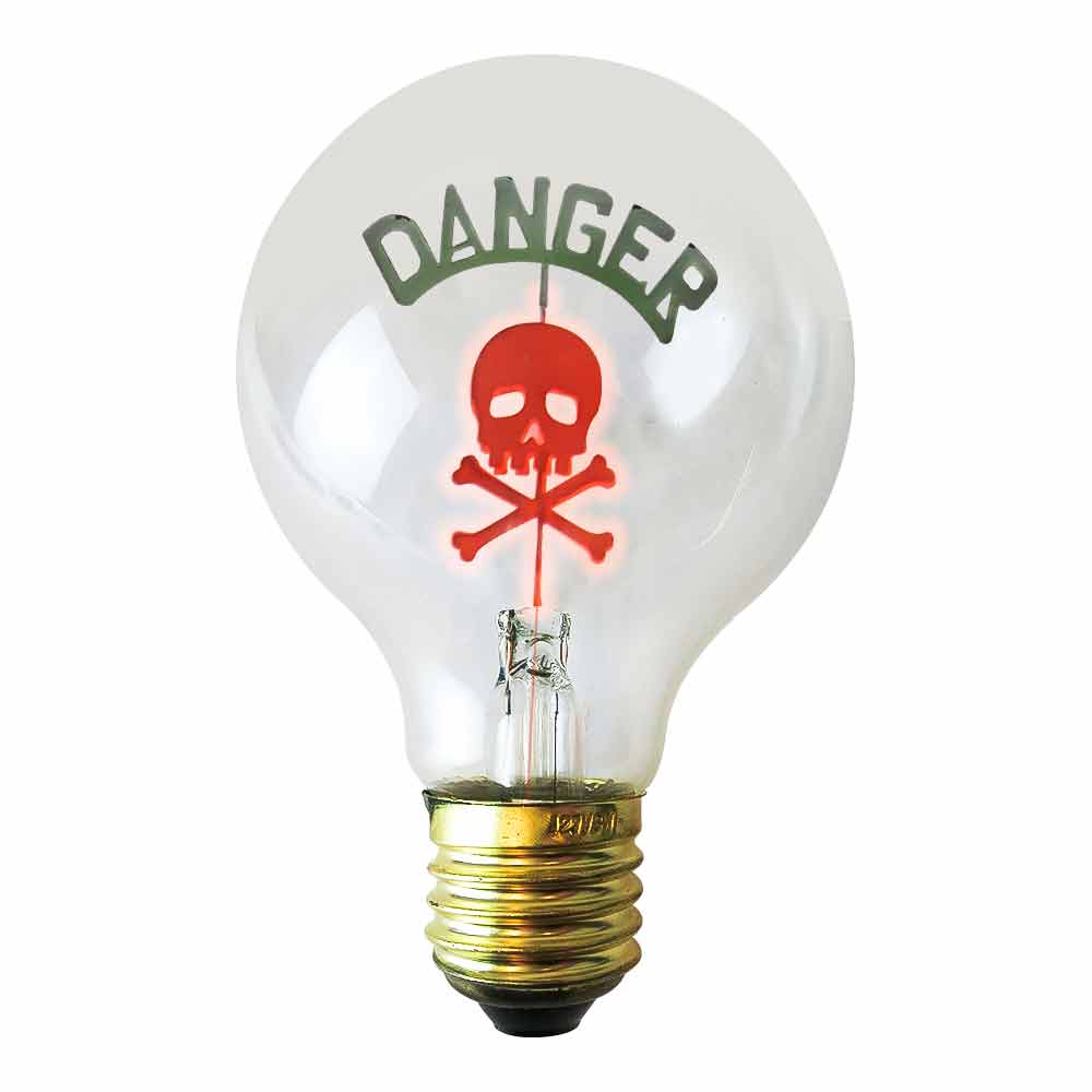 Bombilla vintage Art Decor DANGER