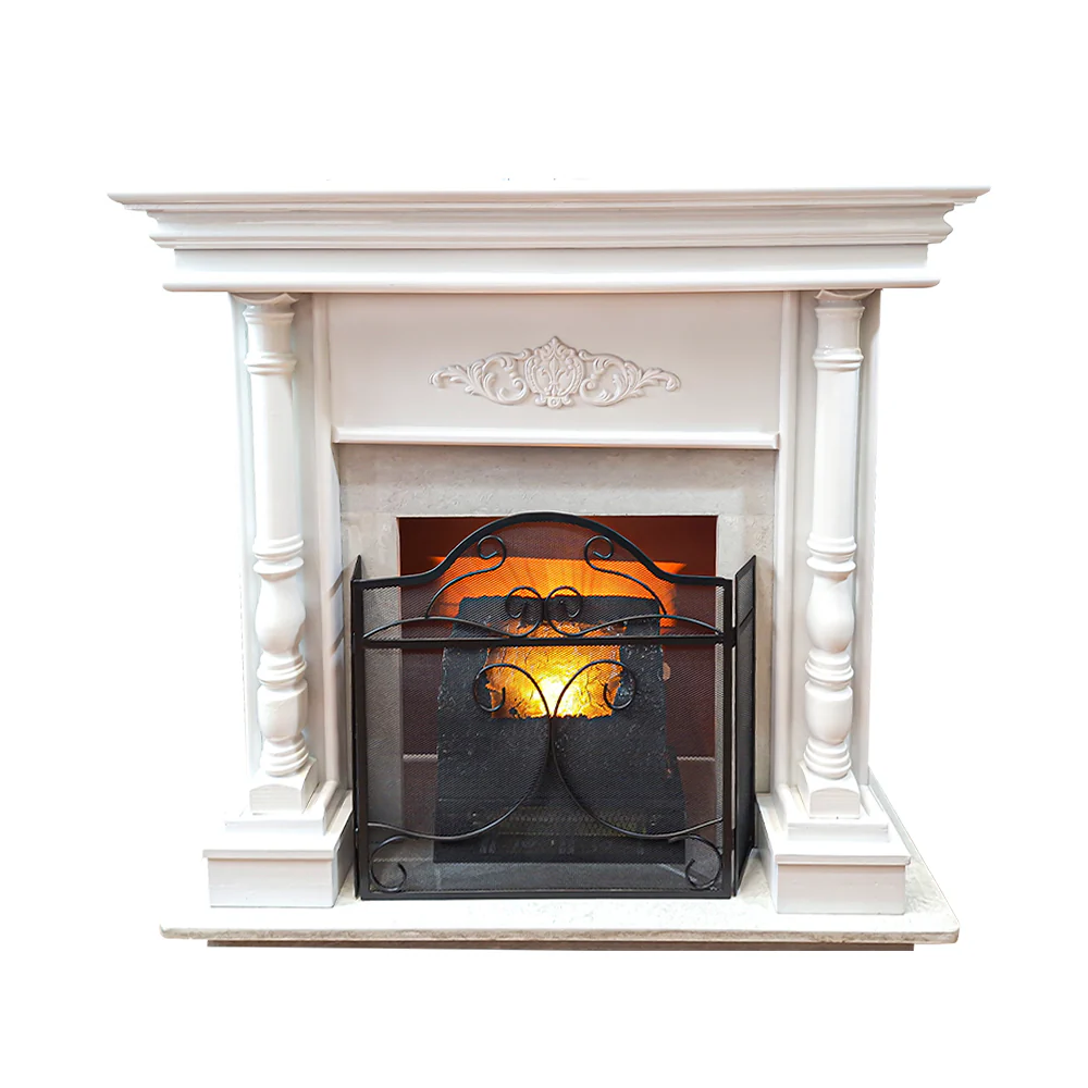 Chimenea Eléctrica Romana CH/Blanca