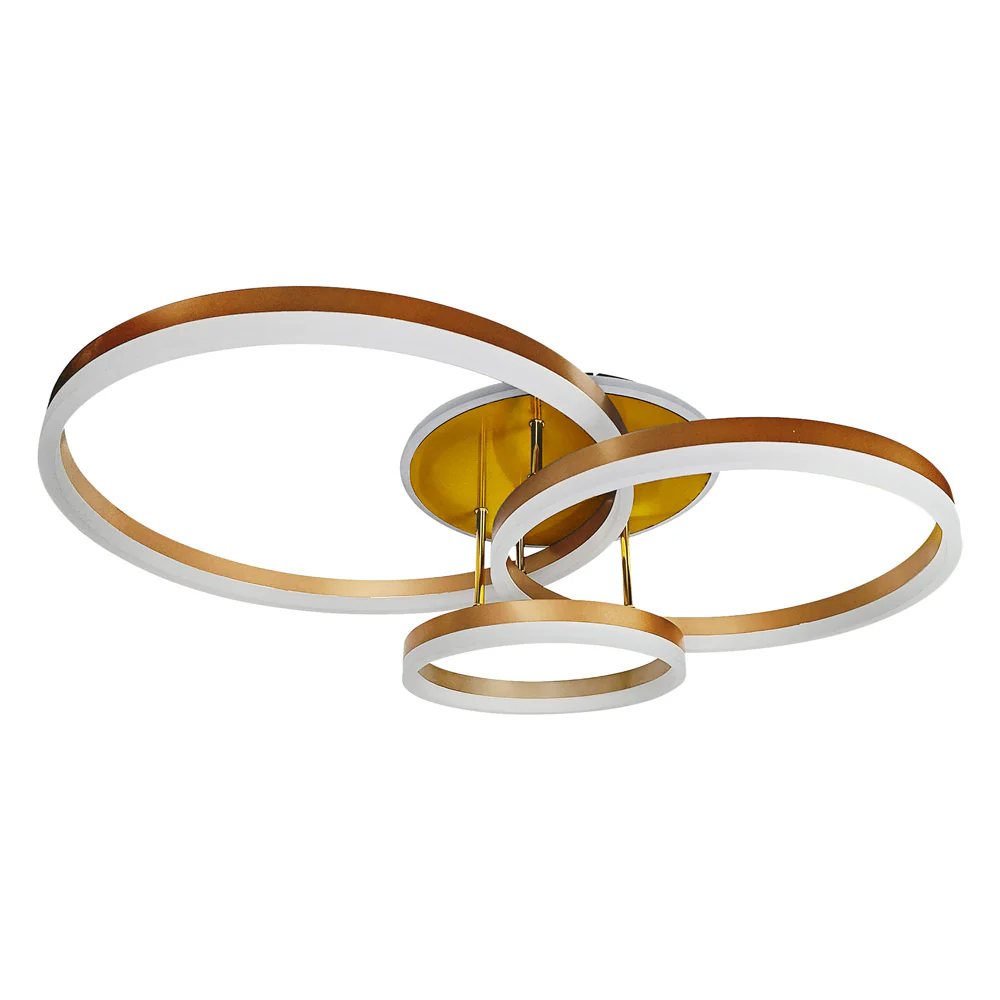 Lámpara Semiplafón ORION 002 DORADO