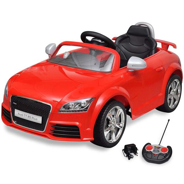 Coche de juguete rojo con mando modelo Audi TT RS Rojo