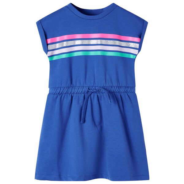 Vestido infantil con cordón azul cobalto 104 104 (3-4 años)