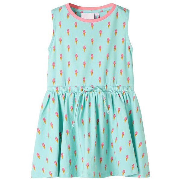 Vestido infantil con cordón menta claro 128 11417