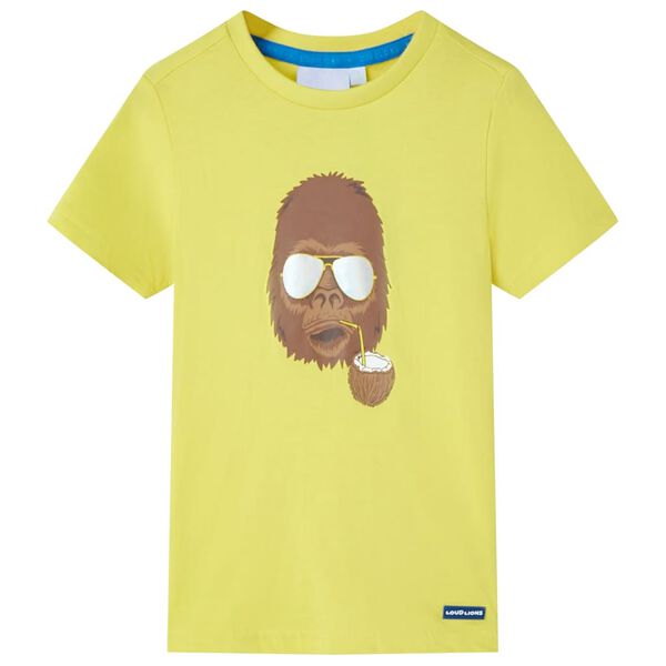 Camiseta de manga corta infantil amarillo 92 Amarillo 92 (1,5 – 2 años)