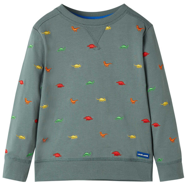 Sudadera infantil caqui 128 128 (7-8 años)