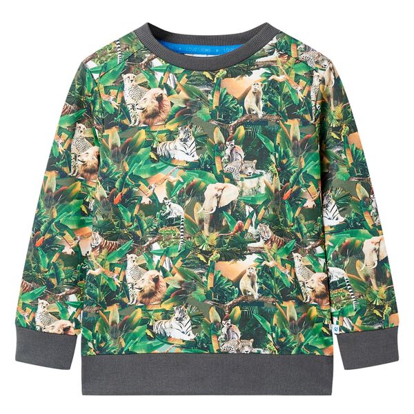 Sudadera infantil azul petróleo claro 104 104 (3-4 años)