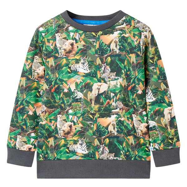 Sudadera infantil azul petróleo claro 140 140 (9-10 años)