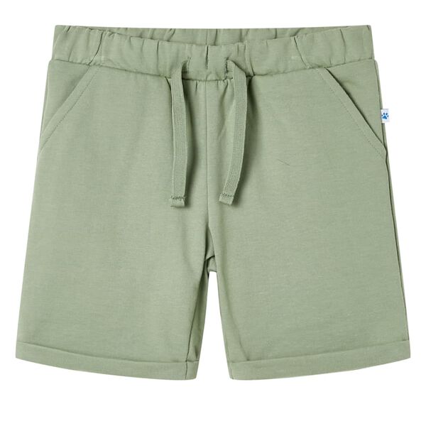 Pantalones cortos infantiles con cordón caqui claro 92 92 (1,5 – 2 años)