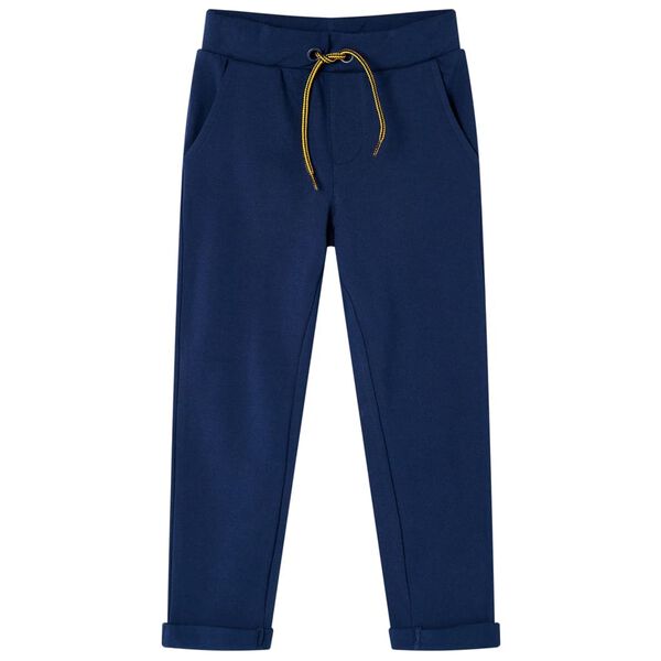 Pantalones infantiles con cordón azul marino 92 92 (1,5 – 2 años)