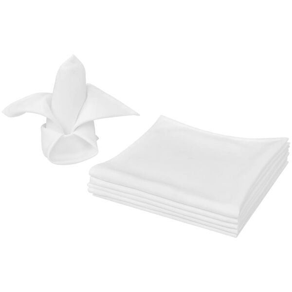 100 servilletas blancas de tela 50 x 50 cm Blanco