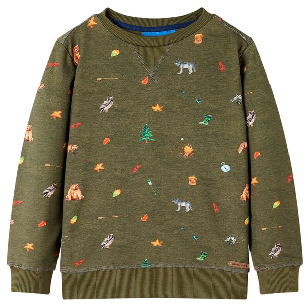 Sudadera infantil caqui 116 13131