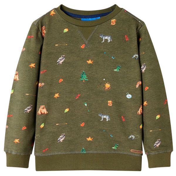 Sudadera infantil caqui 140 140 (9-10 años)