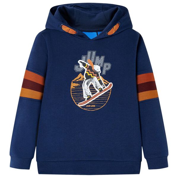 Sudadera infantil con capucha azul marino 92 92 (1,5 – 2 años)