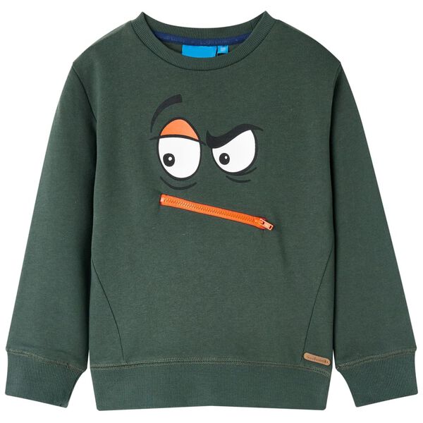 Sudadera infantil verde oscuro 92 13374