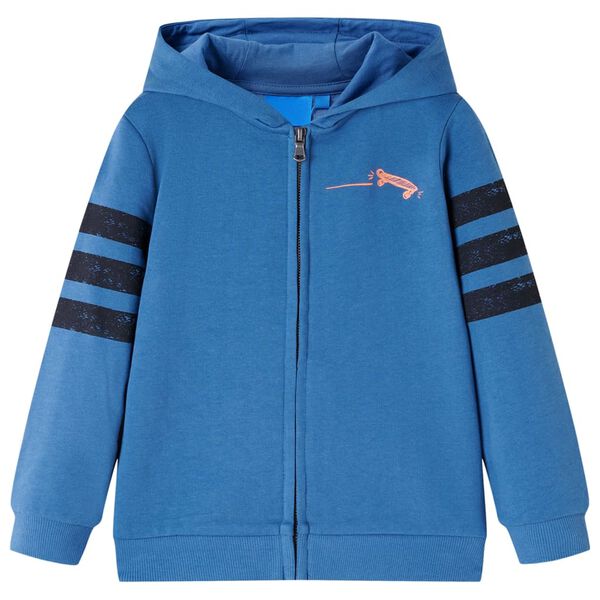 Sudadera infantil con capucha azul 104 104 (3-4 años)