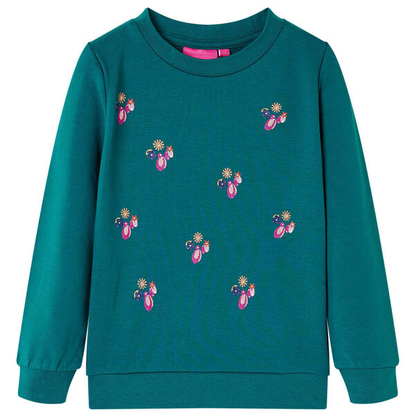 Sudadera infantil verde oscuro 116 Verde 116 (5-6 años)