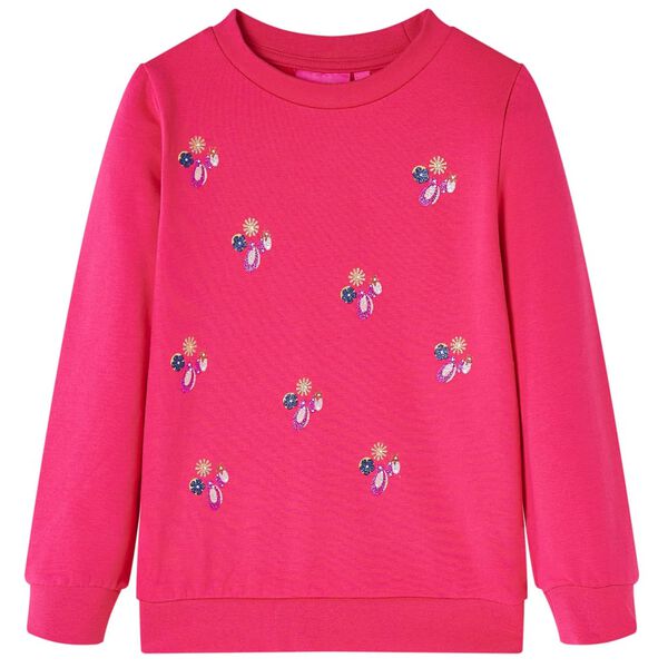 Sudadera infantil rosa chillón 92 Rosa 13749