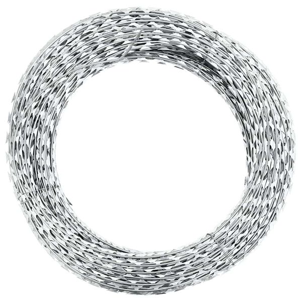 Alambre de espino concertina helicoidal acero galvanizado 60 m 60 m