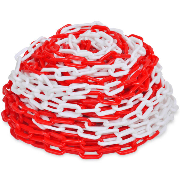 Cadena de Advertencia Roja y Blanca 30m Rojo y blanco 30 m Ø 6 mm