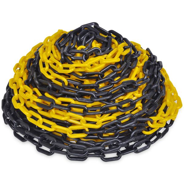 Cadena de Advertencia Amarilla y Negra 30m Amarillo y negro 30 m Ø 6 mm