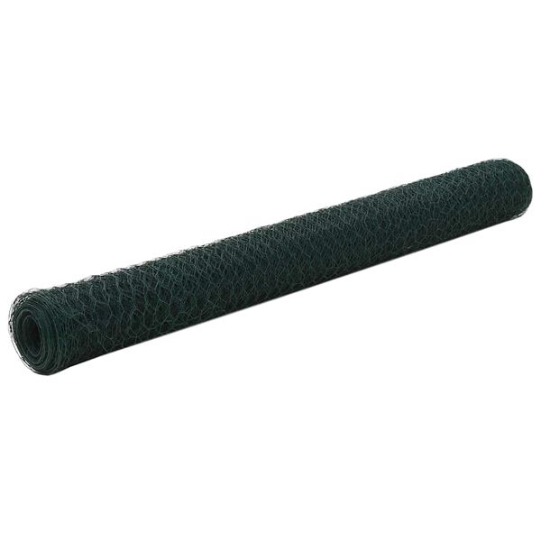 Alambrada de gallinero acero revestimiento PVC verde 25×12 m Verde 143263