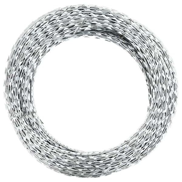 Alambre concertina con clips acero galvanizado 300 m 300 m