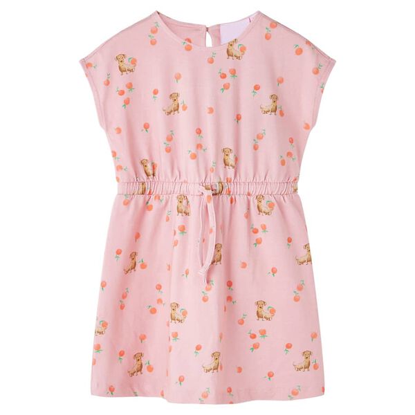 Vestido infantil con cordón naranja claro 116 116 (5-6 años)