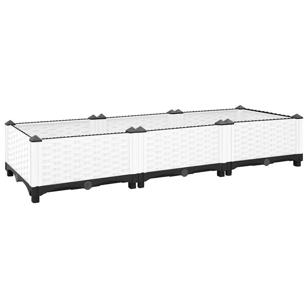 Arriate polipropileno 120x40x23 cm Blanco 120 x 40 x 23 cm