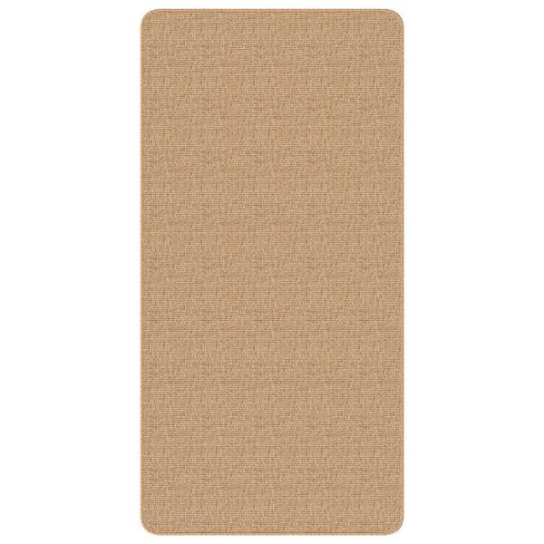 Alfombra de yute con reverso de latex color natural 80×160 cm Marrón claro 80 x 160 cm