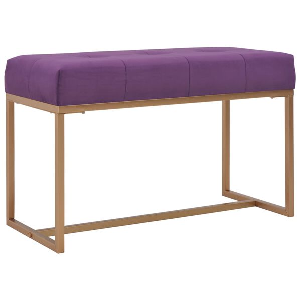 Banco 80 cm terciopelo morado Morado 80 cm
