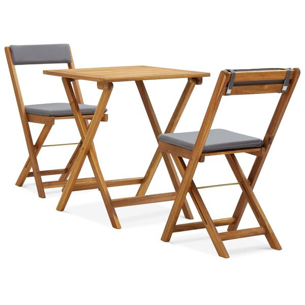 | Muebles de jardín | 2 pcs Cojines en gris oscuro Madera cálida Gris oscuro