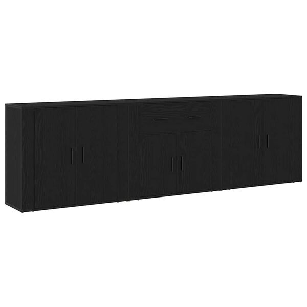 Aparador Roble Negro 240 x 33 x 70 cm Madera de ingeniería Roble negro 3333084