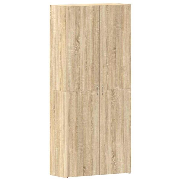 Armario para Zapatos con estante Marrón 80 x 35.5 x 180 cm Roble Sonoma