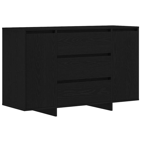 Aparador Roble Negro 120 x 41 x 75 cm Madera de ingeniería Roble negro