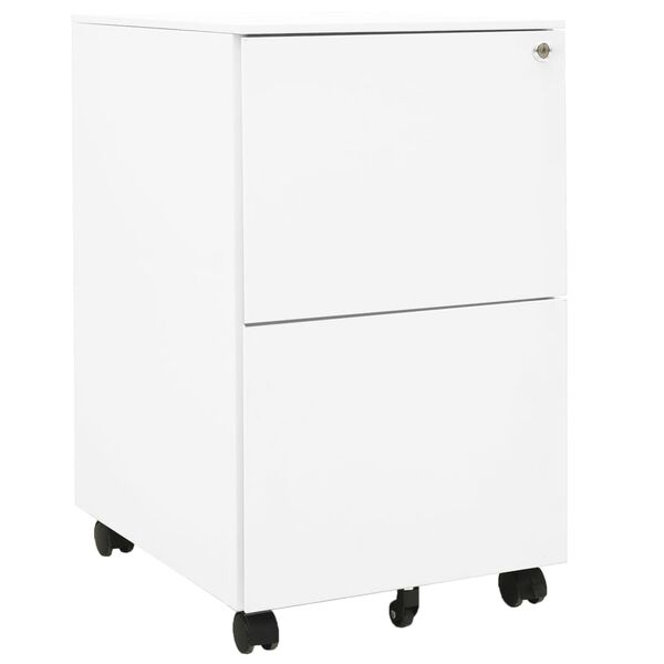 Armario archivador acero blanco 39x45x67 cm Blanco