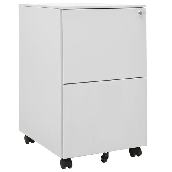Armario archivador acero gris claro 39x45x67 cm Gris claro