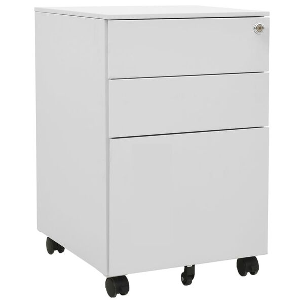 Armario archivador acero gris claro 39x45x60 cm Gris claro