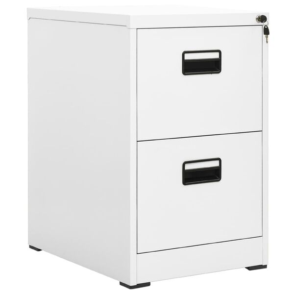 Armario archivador de acero blanco 46x62x725 cm Blanco 46 x 62 x 72.5 cm