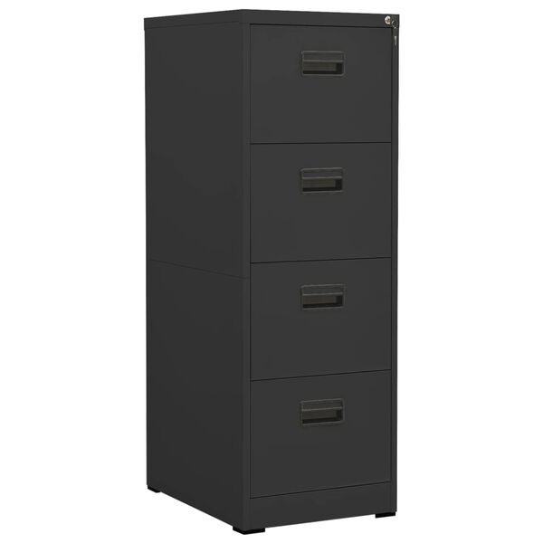 Armario archivador de acero antracita 46x62x133 cm Antracita 46 x 62 x 133 cm