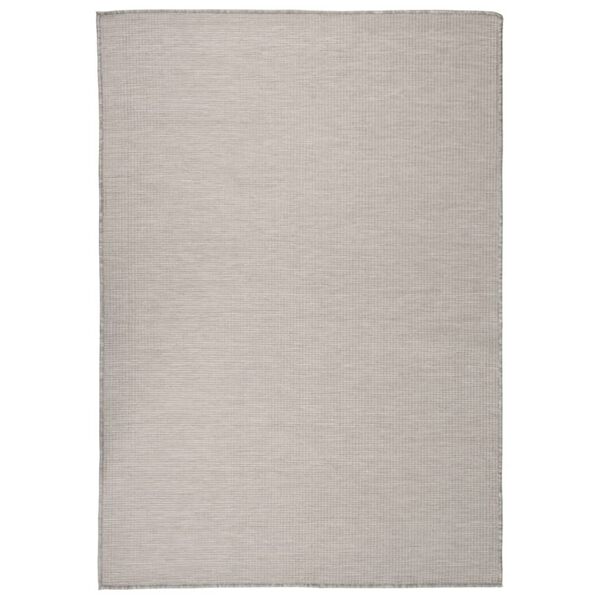 Alfombra de exterior de tejido plano gris claro 160×230 cm Gris claro 160 x 230 cm