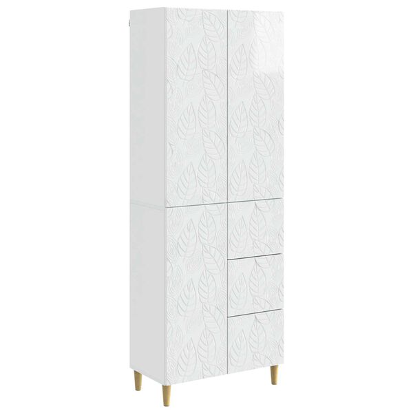 2 pcs Blanco Brillante brillante