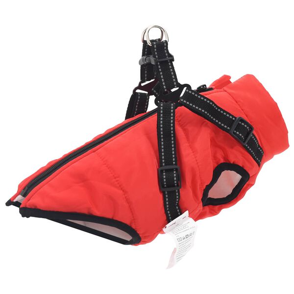 Abrigo para Perros Rojo L28 Vellón y poliéster Rojo