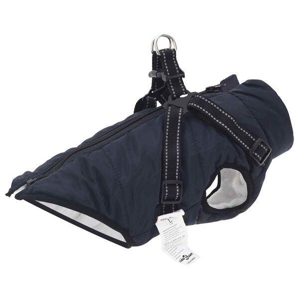 Abrigo para Perros Azul marino L32 Vellón y poliéster Azul marino