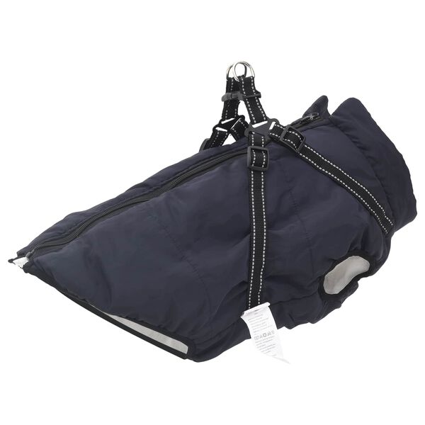Abrigo para Perros Azul marino L48 Vellón y poliéster Azul marino
