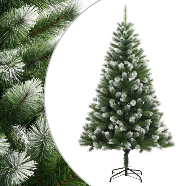 Árbol de Navidad artificial con bisagras y nieve flocada 240 cm Básico 240 cm
