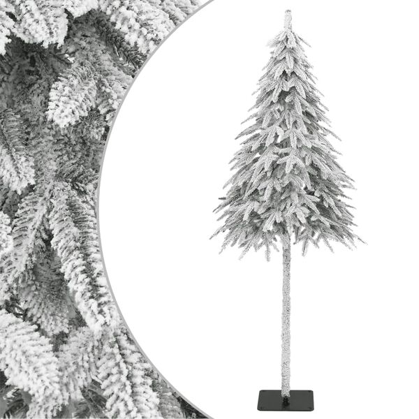 Árbol de Navidad artificial con nieve 150 cm 150 cm Básico