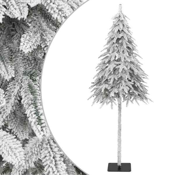 Árbol de Navidad artificial con nieve 210 cm 210 cm Básico