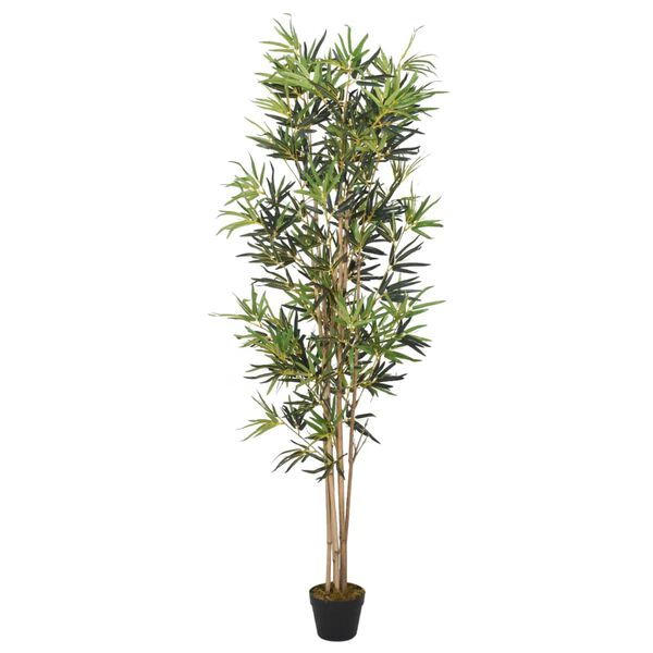 Árbol de bambú artificial con 552 hojas verde 120 cm Ø 16 x 120 cm